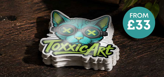 Custom shape stickers from £33