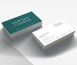newton and north double sided business cards