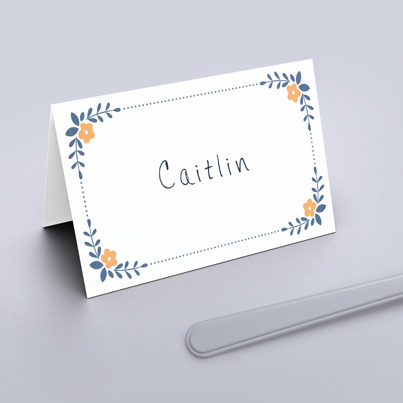 personalised wedding name place cards